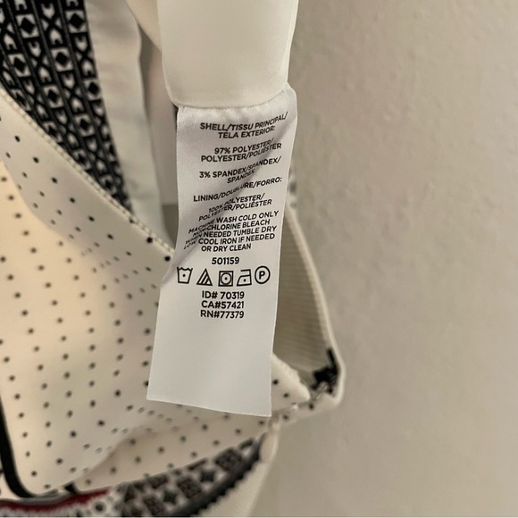 NEW Ann Taylor Multi Striped Pattern Pencil Skirt Size 10 Lined Side Zip & Slit - Picture 5 of 7